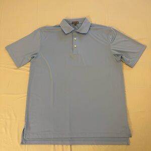 Peter Millar Summer Comfort Performance Polo | Men’s L | Light Blue